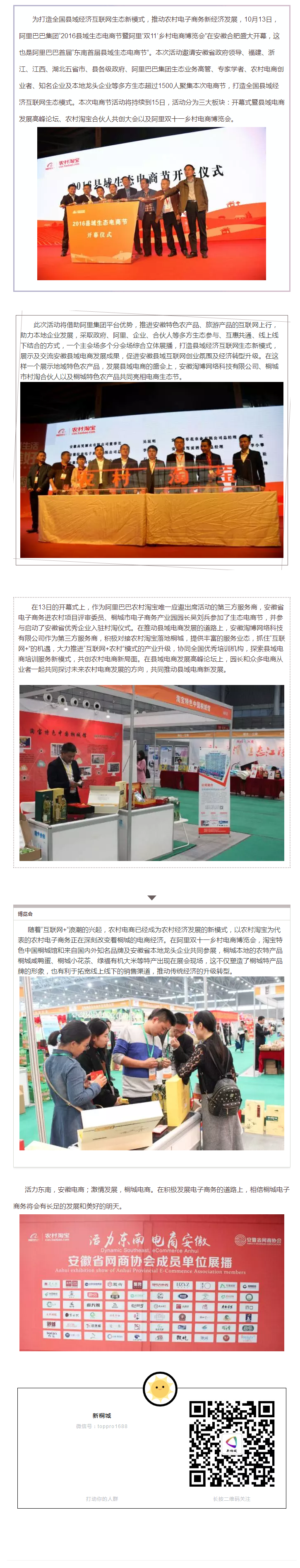 2016年縣域生態(tài)電商節(jié)——百尺竿頭，更進(jìn)一步，桐城電商，再創(chuàng)輝煌